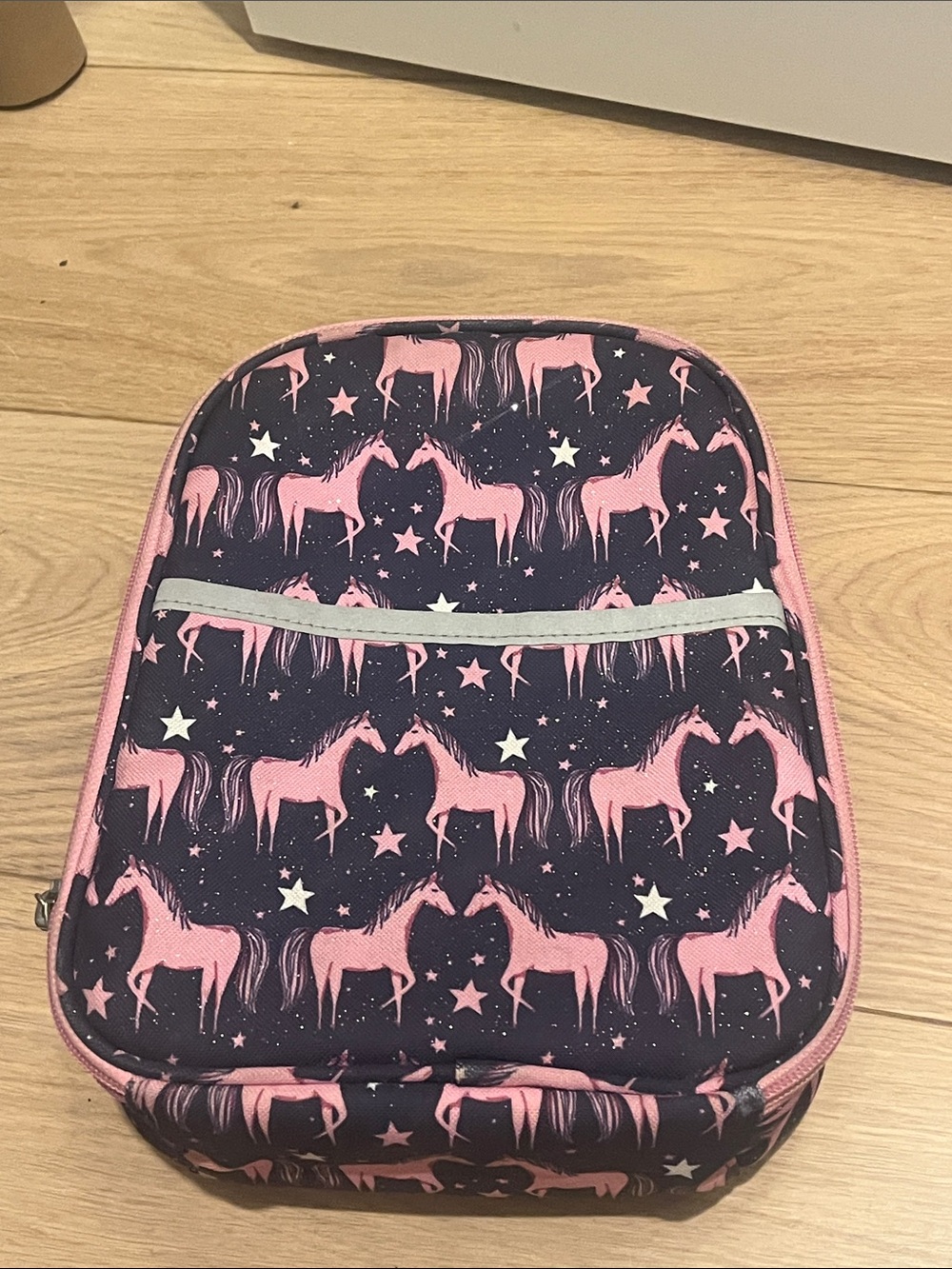 Pink unicorn lunch box